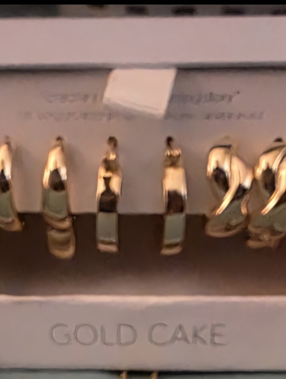 Gold Cake Gold-Tone Hoop Earring Set for Women